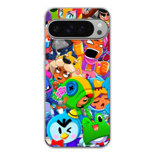 Силиконовый Чехол на Google Pixel 10 Pro XL с картинкой Brawl Stars – Brawl-Stars
