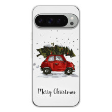 Рождественские, Праздничные Чехлы для Пиксель 10 Про ХЛ – Машина с елкой