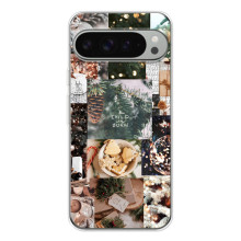 Рождественские, Праздничные Чехлы для Пиксель 10 Про ХЛ – Рождественский коллаж