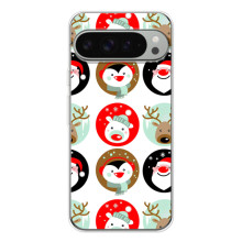 Силиконовый бампер на рождество для Google Pixel 10 Pro XL (Рождественский принт)