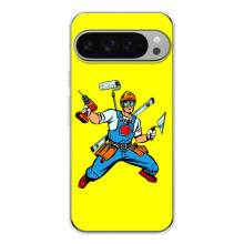 Силиконовый бампер (Работники) на Google Pixel 10 Pro XL – Строитель