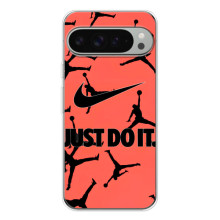 Силиконовый Чехол Nike Air Jordan на Пиксель 10 Про ХЛ (Just Do It)