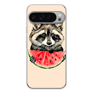 Силиконовый Чехол с Енотами на Google Pixel 10 Pro XL – Енот