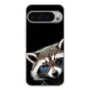 Силиконовый Чехол с Енотами на Google Pixel 10 Pro XL – Стильный Енот
