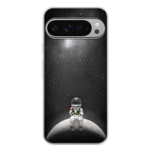 Силиконовый Чехол с принтом "Космонавты" на Google Pixel 10 Pro XL – Космонавт романтик