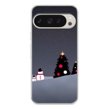 Чехлы на Новый Год Google Pixel 10 Pro – Снеговички