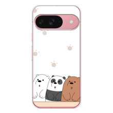 Чехлы с изображением разных животных для Google Pixel 10 Pro (Удивленные медвеженки)