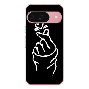 Чохол (Знак сердечка) для Google Pixel 10 Pro (Сердечко на чорному)
