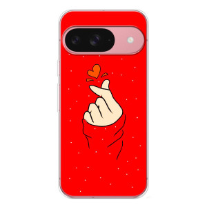 Чохол (Знак сердечка) для Google Pixel 10 Pro (Сердечко на червоному)