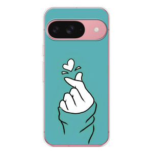 Чохол (Знак сердечка) для Google Pixel 10 Pro (Сердечко на бірюзовому)