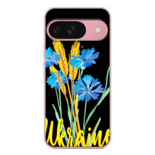 Чехол на Google Pixel 10 Pro Украинский дизайн (Ukraine в цветочках)