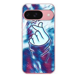 Чехол с принтом для Google Pixel 10 Pro (AlphaPrint - Знак сердечка)