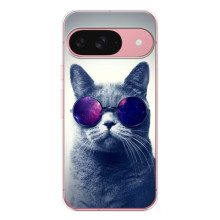 Чехол с принтом для Google Pixel 10 Pro (AlphaPrint) Модные коты (Стильный кот)