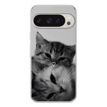 Чехол с рисунком кот на Google Pixel 10 Pro – Пара котов