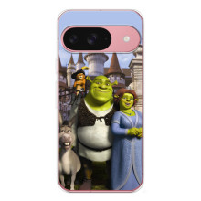 Чехол с мультфильмом Шрек на Google Pixel 10 Pro – Шрек герои