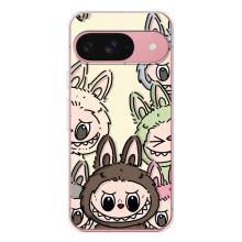 Чехол с Лабубу на Google Pixel 10 Pro (Коллаж Лабубу)