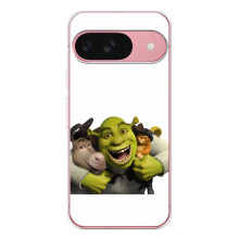 Печатный чехол с принтом Шрек для Google Pixel 10 Pro