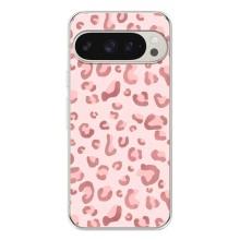 Чехол с розовым рисунком для Google Pixel 10 Pro – Розовый леопард