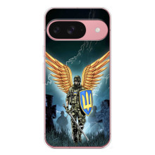 Чехол с украинским воином на Google Pixel 10 Pro (Крылатый воин)