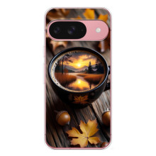 Чехол с уникальным дизайном «Осень с кофе» для Google Pixel 10 Pro – Тёмный кофе