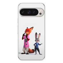 Силиконовый чехол с принтом Зоотрополіс для Google Pixel 10 Pro – Джуди и Ник