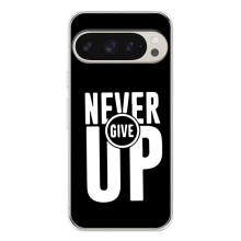 Силиконовый Чехол на Google Pixel 10 Pro с картинкой Nike (Never Give UP)