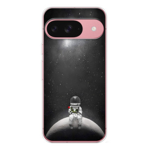 Силиконовый Чехол с принтом "Космонавты" на Google Pixel 10 Pro – Космонавт романтик