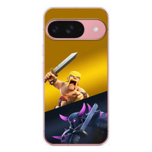 Чехол з героями Клеш Рояль для Google Pixel 10 Pro – Варвар против Пекка