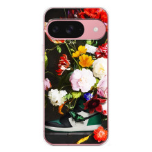 Бренднові Чохли для Google Pixel 10 - (PREMIUMPrint) (Nike цветы)