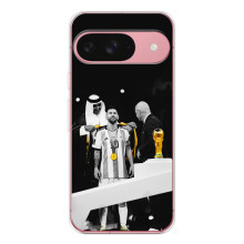 Чехлы для Google Pixel 10 (Leo чемпион) (AlphaPrint) (Месси в накидке)