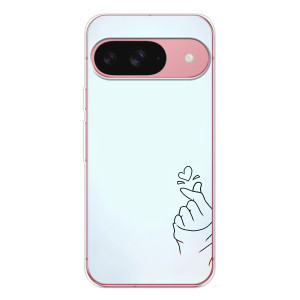 Чохол (Знак сердечка) для Google Pixel 10 – Сердечко на блакитному