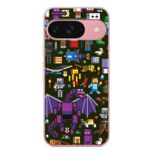 Чохол Майнкрафт на Google Pixel 10 (AlphaPrint) Minecraft (Колаж Майнкрафт)