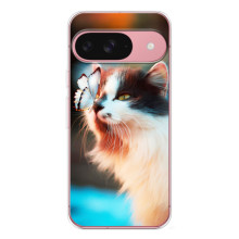 Чохол на Піксель 10 з Котиками (VPrint) (Котик з метеликом)