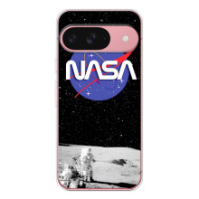 Силіконовый бампер з принтом "Наса" на Google Pixel 10 – Nasa на місяці