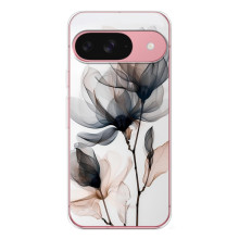 Чохол з квітковим принтом на Піксель 10 (Квіти на білому)