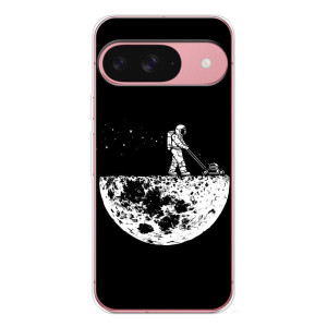 Силиконовый Чехол с принтом "Космонавты" на Google Pixel 10 – Космонавт
