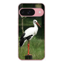 Силіконовий бампер з птичкою на Google Pixel 10 – Лелека
