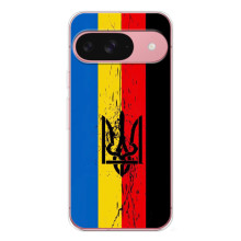 Украинские Чехлы для Google Pixel 10 с картинкой УПА (AlphaPrint) (Прапор УПА)