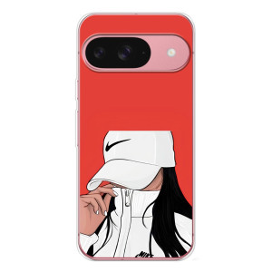 Силиконовый Чехол на Google Pixel 10 с картинкой Стильных Девушек – Девушка Nike