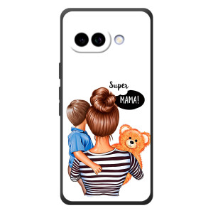 Чехол с печатью для Google Pixel 10a - (Мама с ребенком) (AlphaPrint)