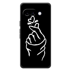 Чохол (Знак сердечка) для Google Pixel 10a – Сердечко на чорному
