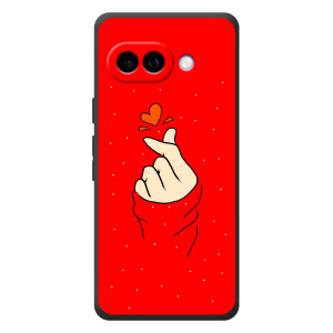 Чохол (Знак сердечка) для Google Pixel 10a – Сердечко на червоному