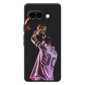 Чехол Месси футболист для Google Pixel 10a – Месси с кубом