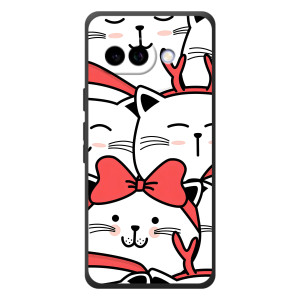 Бампер с изображением Котиков для Гугл Пиксель 10а – Новогодние котики