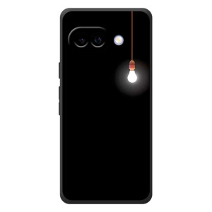 Чехол с картинками на черном фоне для Google Pixel 10a – Лампочка