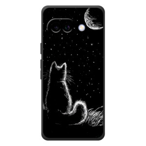 Чехол с принтом для Google Pixel 10a (AlphaPrint) Модные коты