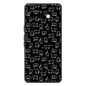 Чехол с принтом для Google Pixel 10a (AlphaPrint) Модные коты