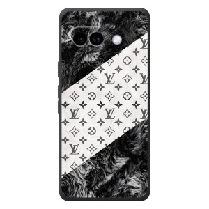 Чохол Стиль Louis Vuitton на Google Pixel 10a – LV на білому