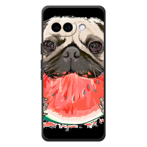 Чехол (ТПУ) Милые собачки для Google Pixel 10a – Смешной Мопс