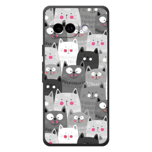 Чехол с милыми котиками на Google Пайкл 10а – Коллаж с котами